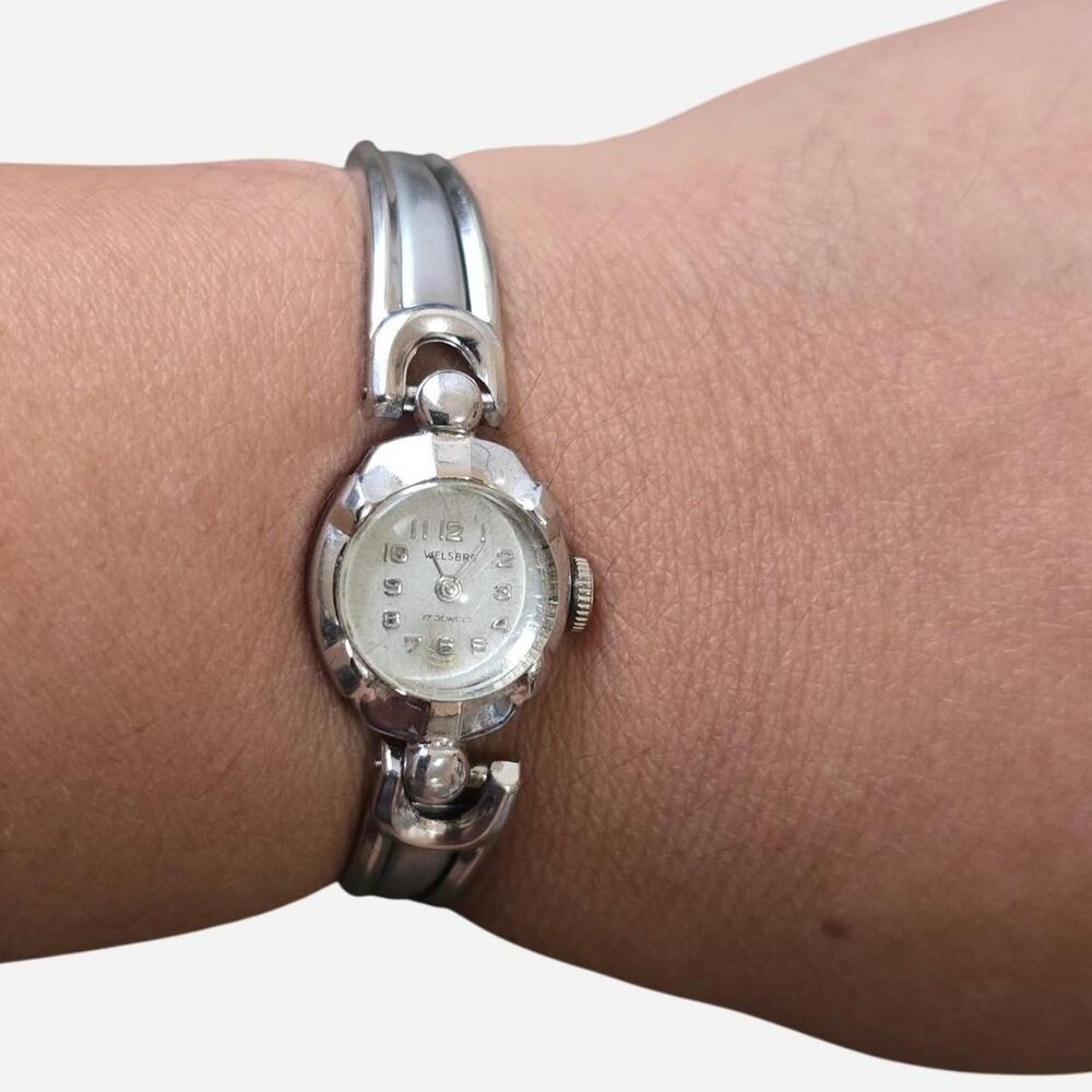 Vintage mid century Welsbro cocktail watch